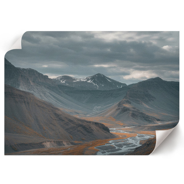 Premium wall art depicting a mountain landscape