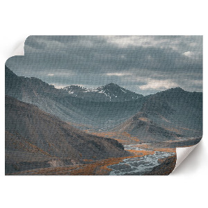 Premium wall art depicting a mountain landscape