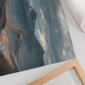 Premium wall art depicting a mountain landscape