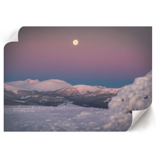 Canvas poster depicting a winter landscape