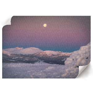 Canvas poster depicting a winter landscape