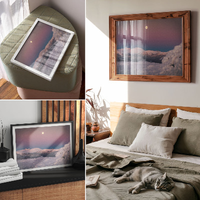 Canvas poster depicting a winter landscape