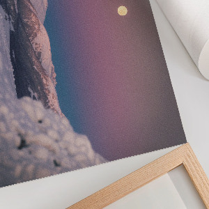Canvas poster depicting a winter landscape