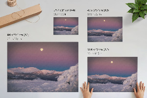 Canvas poster depicting a winter landscape