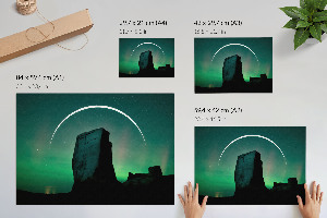 Wall poster featuring a space rock motif