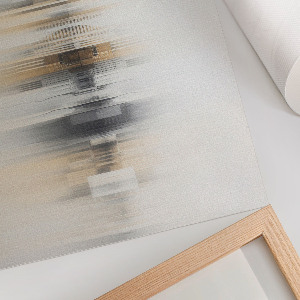 Canvas poster with a painted abstraction