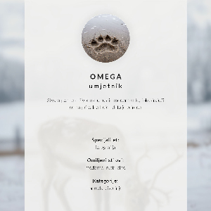 Modern wall art poster Winter landscape