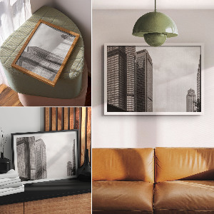 Premium wall art featuring city landscapes