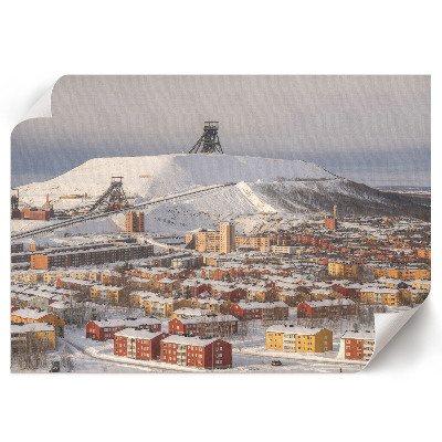Canvas poster with a winter landscape