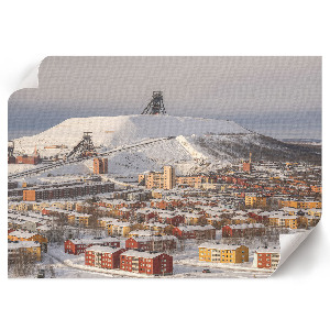 Canvas poster with a winter landscape