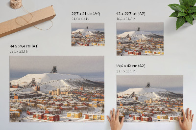 Canvas poster with a winter landscape