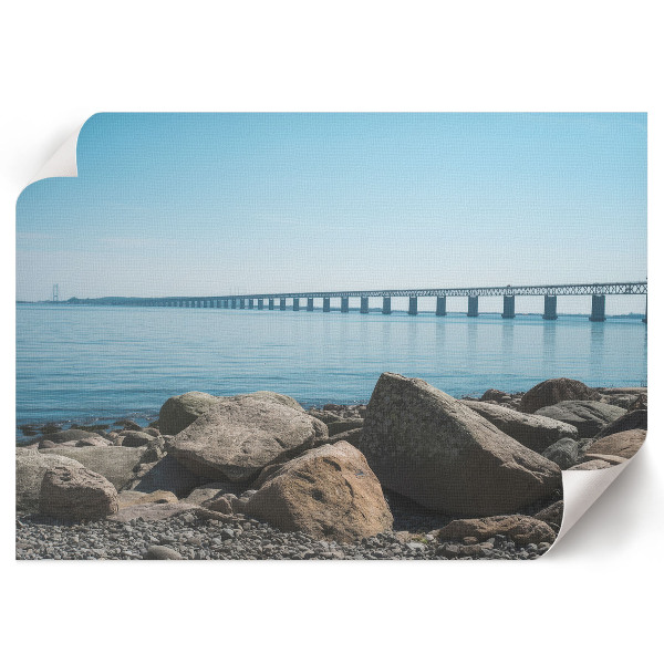 Premium wall art featuring a coastal bridge