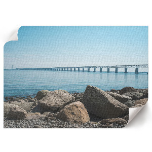 Premium wall art featuring a coastal bridge