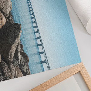 Premium wall art featuring a coastal bridge