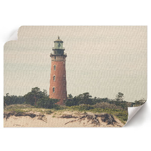 Canvas poster with a lighthouse print