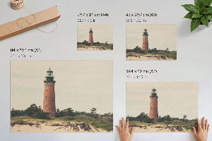 Canvas poster with a lighthouse print