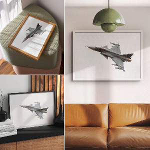 Wall poster showing a flying scene