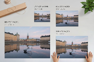 Premium wall art The light bulb and the city