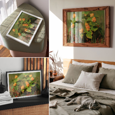 Wall poster featuring forest fruits
