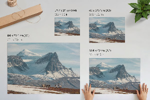 Premium wall art featuring a mountain landscape