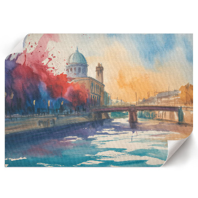 Canvas poster of a city landscape