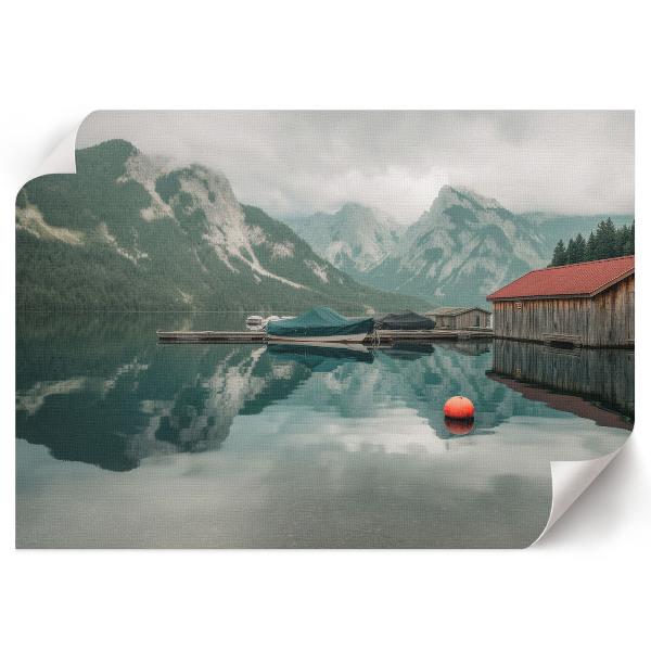 Modern wall art poster Mountain oasis