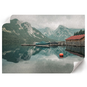 Modern wall art poster Mountain oasis