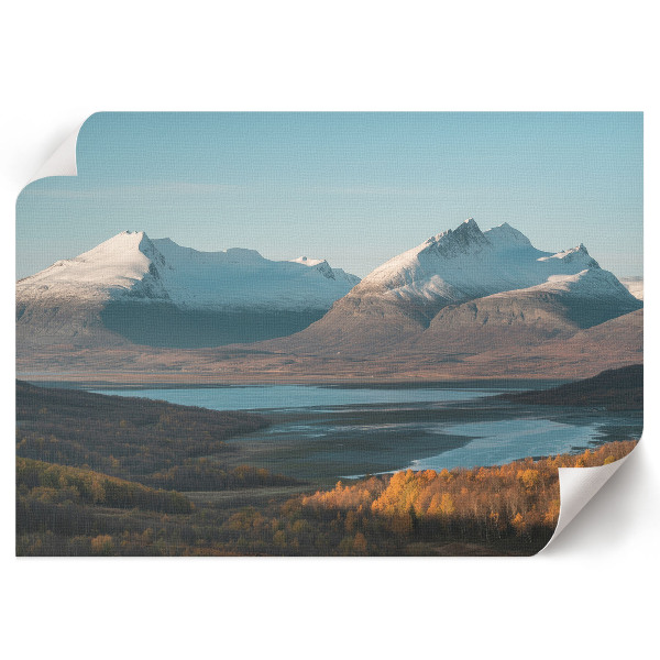 Wall poster with a mountain landscape