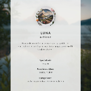 Wall poster with a mountain landscape