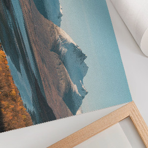 Wall poster with a mountain landscape