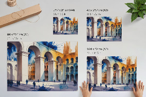 Premium wall art featuring a city landscape