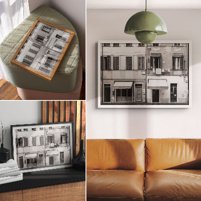 Canvas poster depicting urban architecture