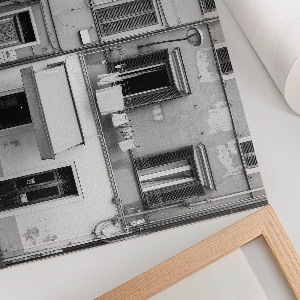 Canvas poster depicting urban architecture