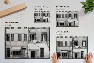 Canvas poster depicting urban architecture