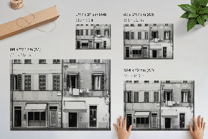 Canvas poster depicting urban architecture