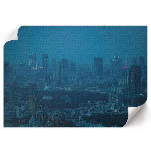 Premium wall art featuring a night city scene
