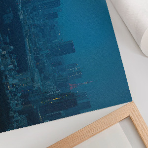 Premium wall art featuring a night city scene