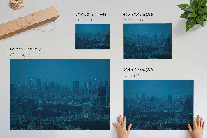 Premium wall art featuring a night city scene