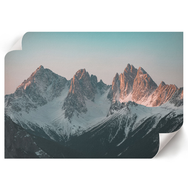 Canvas poster with a mountain landscape