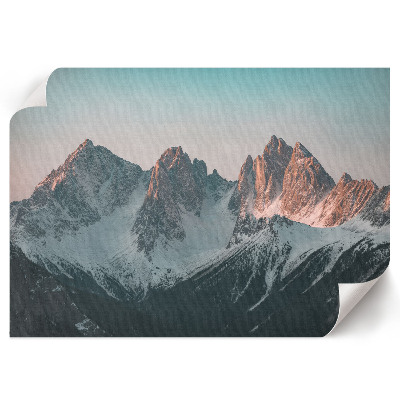Canvas poster with a mountain landscape
