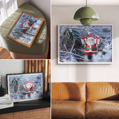 Wall poster featuring a Christmas landscape