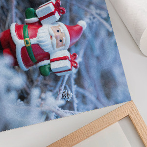 Wall poster featuring a Christmas landscape