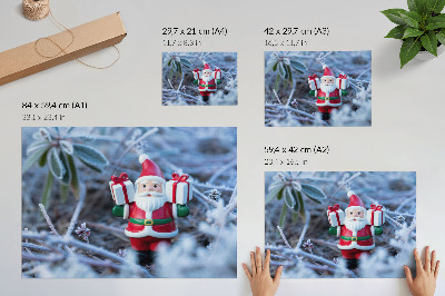 Wall poster featuring a Christmas landscape