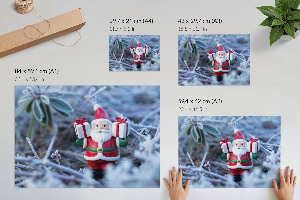 Wall poster featuring a Christmas landscape