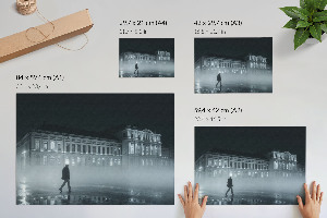 Premium wall art depicting a night scene