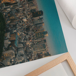 Wall poster featuring a city panorama