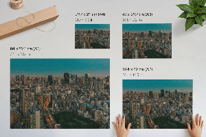 Wall poster featuring a city panorama