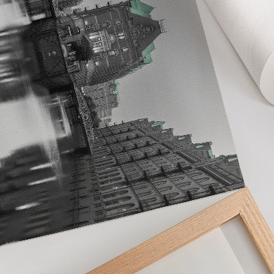 Canvas poster of a city canal
