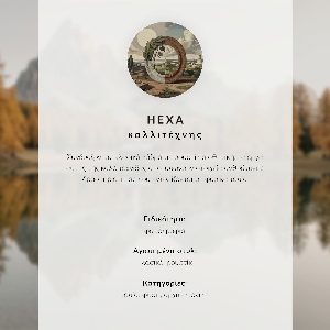 Modern wall art poster Autumn landscape