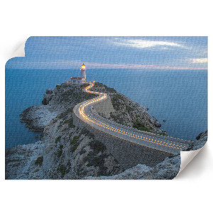 Canvas poster with seascape print